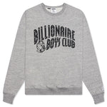 Straight Font Crew - Heather Grey