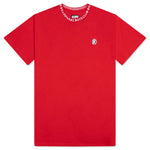 Wrapped S/S Knit Tee - Red