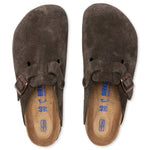Wide Boston Soft Footbed Suede - Mocha
