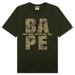 Bitmap Logo Tee - Olive Drab