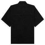 Black Dog S/S Cropped Fit Woven Shirt - Black Caramel