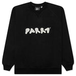 Blob Logo Crew Neck Sweatshirt - Washed Black