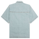 Blue Dog S/S Cropped Fit Woven Shirt - Blueberry Haze
