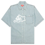 Blue Dog S/S Cropped Fit Woven Shirt - Blueberry Haze