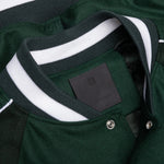 College Varsity Wool Jacket - Dark Green