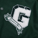College Varsity Wool Jacket - Dark Green