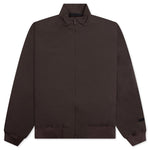 Bonded Nylon Bomber Jacket - Brown