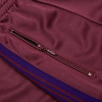 Boot-Cut Track Pant Poly Smooth - Wine