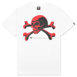 BxH Old Skull White Tee - White/Red