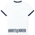 Logo Trim Tee - White/Navy