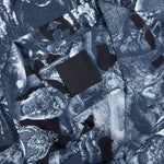 Silk Shirt with Hubert Objects Print - Black/Navy