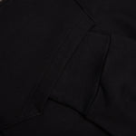 Fleece Zipped Hoodie with Hubert Objects Print- Black