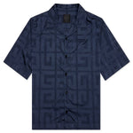 Boxy Fit S/S Shirt Garment Dye - Navy