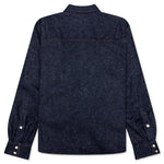 Boxy Western Denim L/S Shirt - Dark Denim