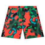 Amoeba Watercolor Beach Short - Green