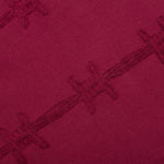 Barbed Wire Burnout L/S Tee - Maroon
