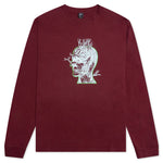 Brain Roots L/S Tee - Maroon
