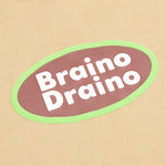 Braino Draino Hooded Sweatshirt - Tan