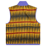 Configuration Printed Sherpa Vest - Mustard/Multi