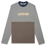 Embroidered L/S Football Shirt - Grey