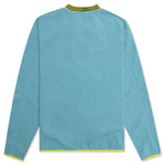 Evil Eyes Polar Fleece Mock Neck Shirt - Light Blue