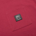 Heavyweight Jersey Mockneck Pocket Shirt - Berry
