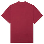 Heavyweight Jersey Mockneck Pocket Shirt - Berry