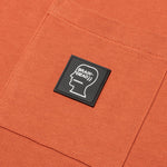 Heavyweight Jersey Mockneck Pocket Shirt - Orange