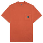 Heavyweight Jersey Mockneck Pocket Shirt - Orange