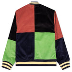 Jacquard Patchwork Letterman Jacket - Multi