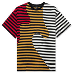 Organic Paneled Stripe Shirt - Navy