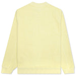 Reverse Fleece Crewneck Sweatshirt - Yellow