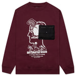 Saturated Voids Crewneck - Vintage Wash Burgundy
