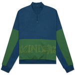 Sinister Screw Overlay Half Zip Fleece - Mallard Green
