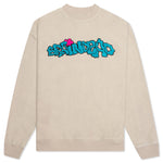 Slime Reverse Fleece Crewneck - Natural