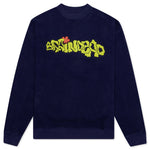 Slime Reverse Fleece Crewneck - Navy