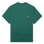 Waffle Knit Mockneck S/S Shirt - Green