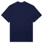 Waffle Knit Mockneck S/S Shirt - Navy