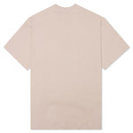 Waffle Knit Mockneck S/S Shirt - Tan