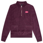 Wing It Half Zip Terry Polo - Burgundy
