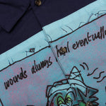 Wounds Heal S/S Button Up Shirt - Navy