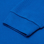 Core Mock Neck Waffle Long Sleeve - Blue