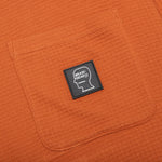 Core Mock Neck Waffle Long Sleeve - Terracotta