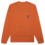 Core Mock Neck Waffle Long Sleeve - Terracotta