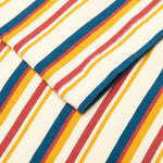 Nineties Blocked Striped T-Shirt - Cream