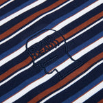 Nineties Blocked Striped T-Shirt - Navy