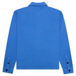 Waffle Snap Front Shirt - Blue