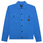Waffle Snap Front Shirt - Blue