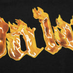 Burning Palm Over Tee - Black/Gold