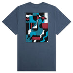 Blue Sitting Pear T-Shirt - Indigo